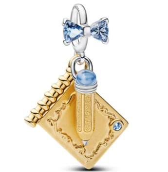 [764383C01] Charm colgante Pandora cuaderno y lápiz