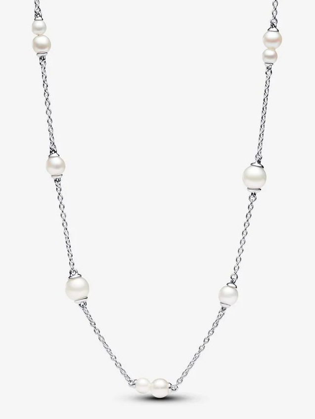 [393175C01-45] Collar Pandora estación de perlas escalonadas