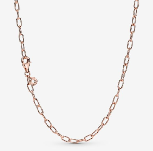[389410C00] Collar Pandora Cadena Eslabones Oro Rosa