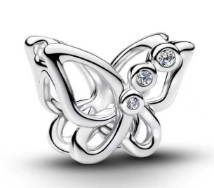 [CH921] Charm Pandora Mariposa en Plata