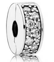 [DWK-1] Clip Pandora pavé de circonias transparentes