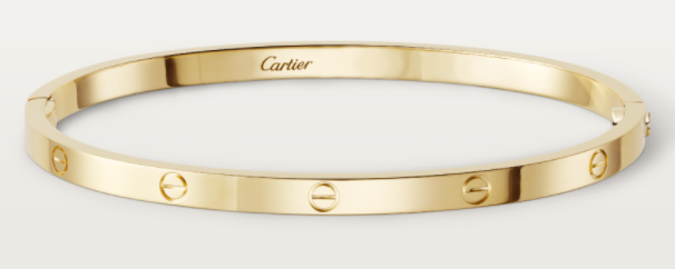 [TGKT-B11] Brazalete delgado Cartier Love oro amarillo