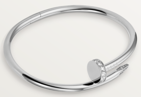 [TGKT-B32] Brazalete Cartier Juste un Clou platino circonias