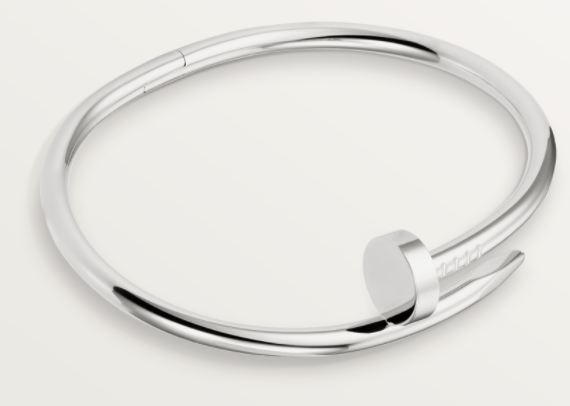[TGKT-B37] Brazalete Cartier Juste un Clou liso platino