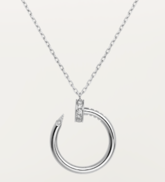 [TGKT-N05] Collar Cartier Juste un Clou liso plateado