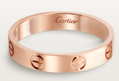 [TGKT-R02] Anillo Cartier Love oro rosa 4mm