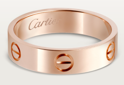 [TGKT-R03] Anillo Cartier Love oro rosa 5mm