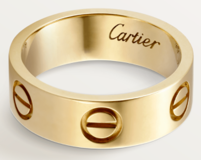 [TGKT-R07] Anillo Cartier Love oro amarillo 6mm