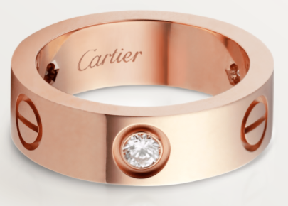 Anillo Cartier Love oro rosa fino