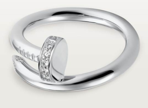 [TGKT-R55] Anillo Cartier Juste un Clou pavé plata