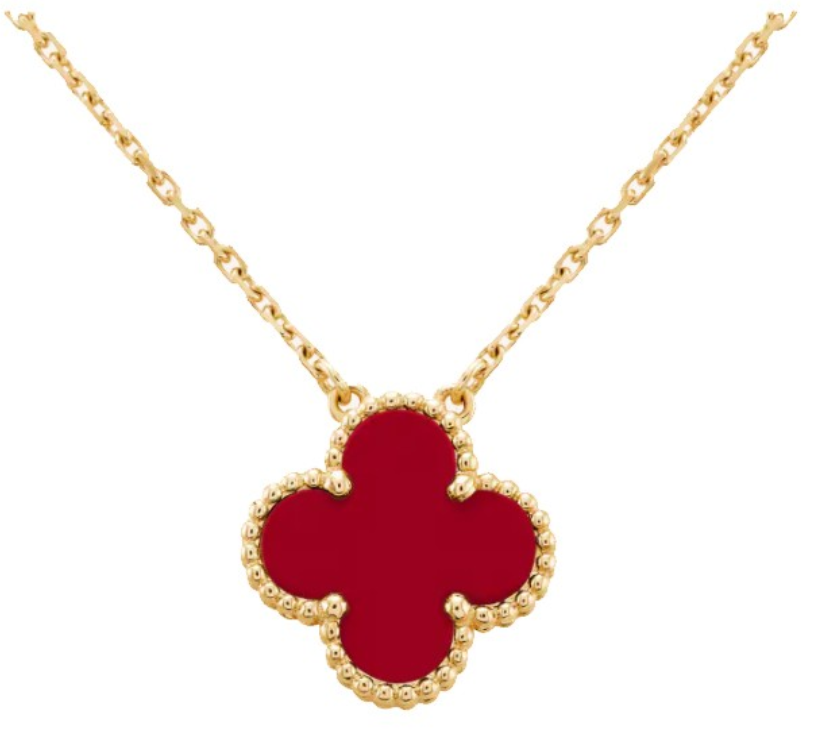 [VC-XL01] Collar Alhambra Trébol Rojo
