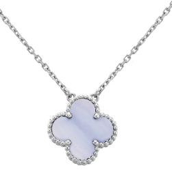 [VC-XL06] Collar Alhambra Trébol Nácar Lila