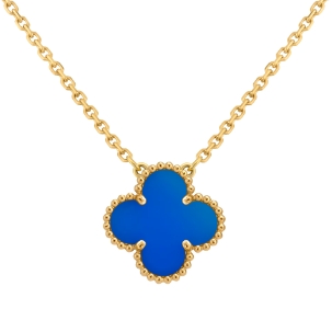 [VC-XL11] Collar Alhambra Trébol Azul Zafiro