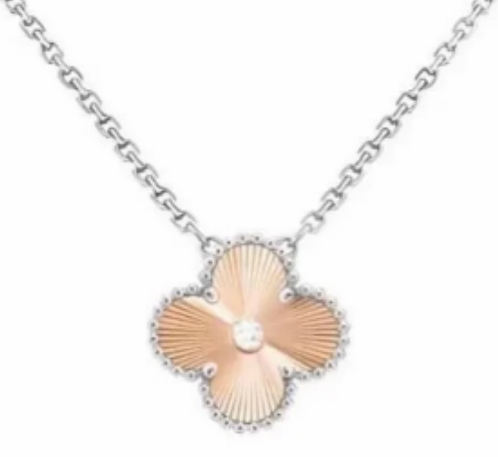 [VC-XL34] Collar Van Cleef Alhambra Trébol Bicolor con Circonia