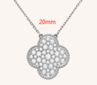 [VC-XL101] Collar Alhambra Trébol Pavé Circonias Grande