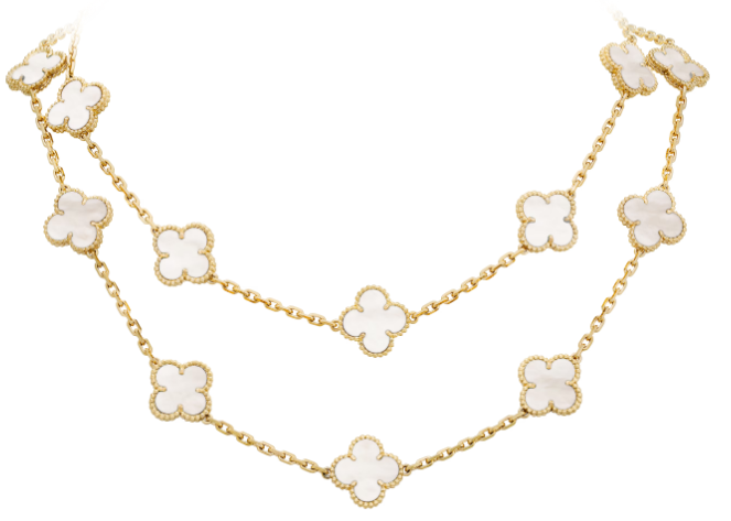 Collar Van Cleef Alhambra 20 Motivos Nácar