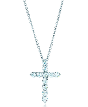 Collar Tiffany cruz pavé circonias