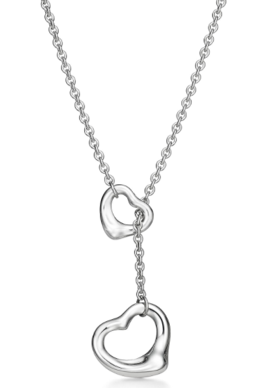 [N0051] Collar Tiffany Elsa Peretti Doble Corazón Abierto