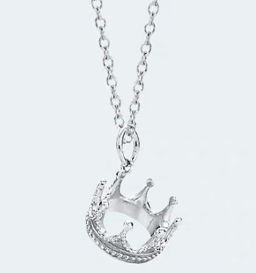 Collar Tiffany Corona Pavé Plata