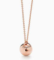 [TIFN042] Collar Tiffany Esfera Colgante Oro Rosa