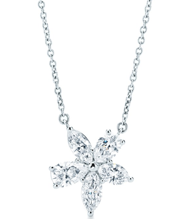 [N0127] Collar Tiffany Victoria estrella circonias grande