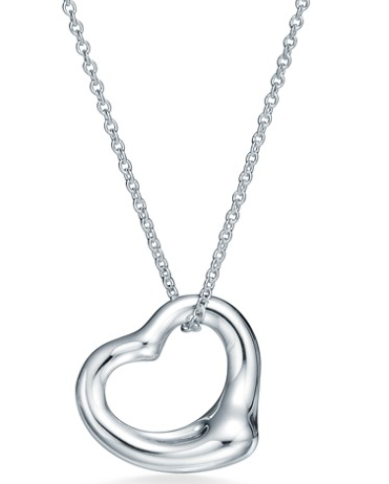 [TIFN033] Collar Elsa Peretti Open Heart Plata