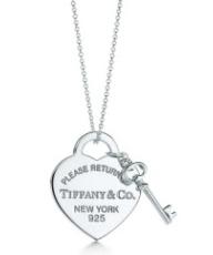 [TIFN017] Collar Return to Tiffany Corazón con Dije Llave Plata