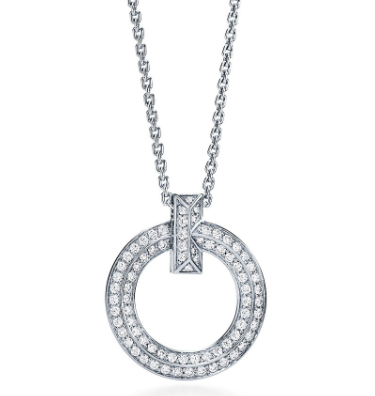 Collar Aro Pavé Circonias Plateado