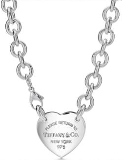 Collar Return to Tiffany Corazón Cadena Gruesa Plata