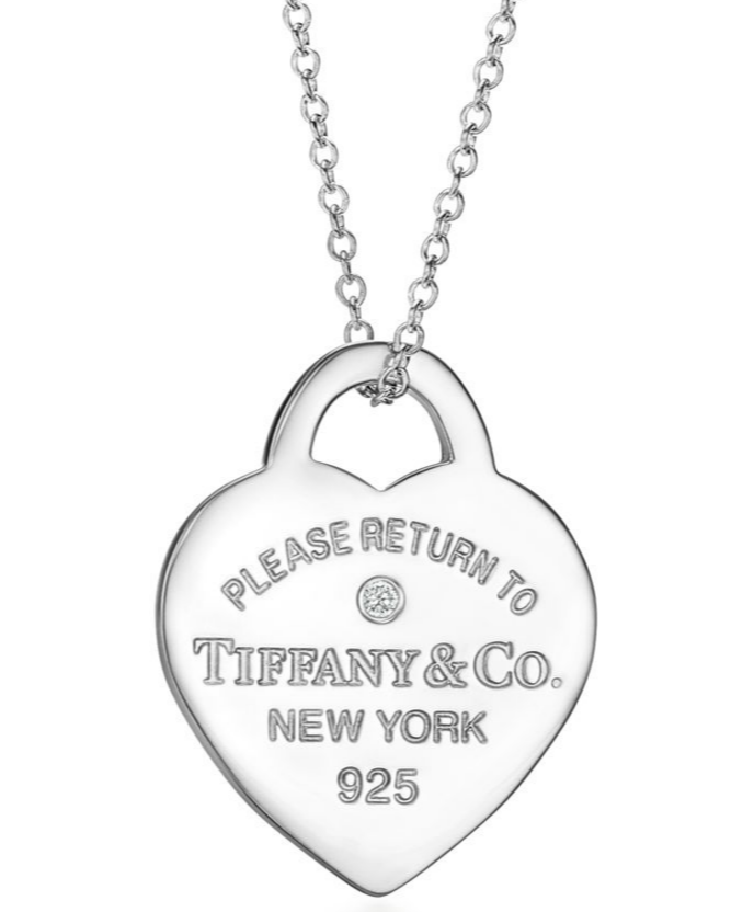 [N0316] Collar Return to Tiffany Corazón Sencillo Plata 925