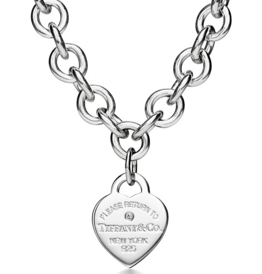 Collar Eslabones Gruesos Corazón Plata 925