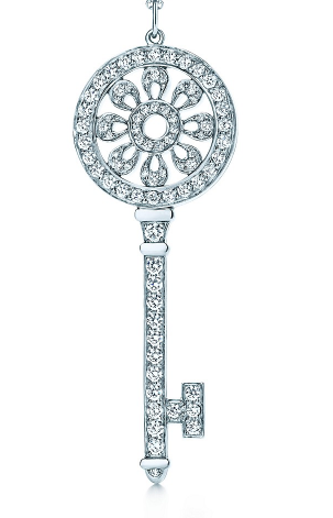 [N0015] Charm llave rueda solar Tiffany Keys