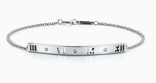 [H0013] Brazalete Atlas Numerales Romanos Plata 925