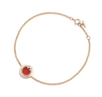 Brazalete Tiffany T Círculo Cornalina y Pavé