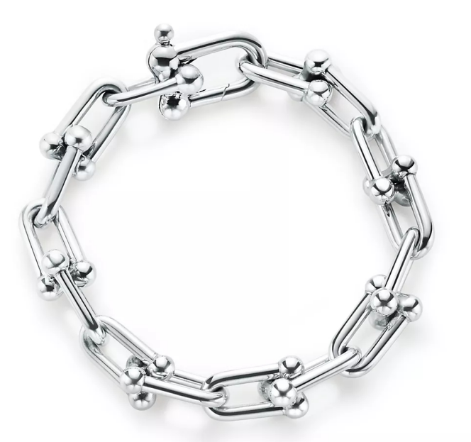 [TIFB021] Brazalete Tiffany HardWear eslabones ovalados plata 925