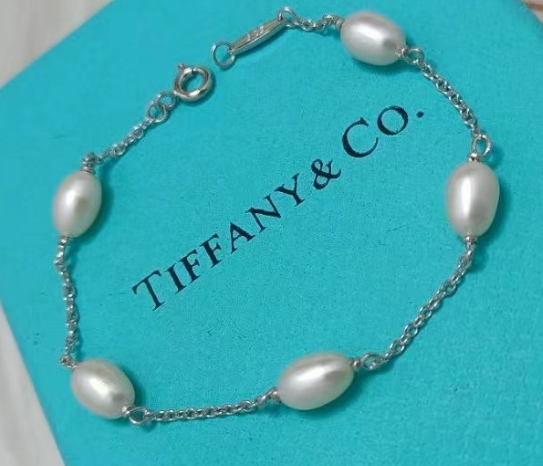 Pulsera Tiffany perlas cultivadas plata