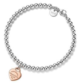 [TIFB048] Brazalete Return to Tiffany corazón bicolor oro rosa