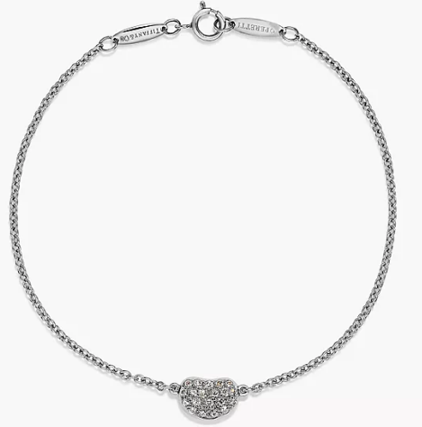[H0196-1] Pulsera Elsa Peretti corazón pavé platino