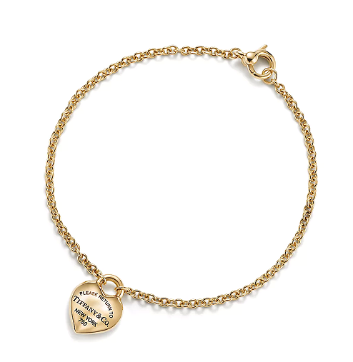 Pulsera Return to Tiffany mini corazón dorada