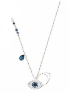 [X001-1] Collar Swarovski Symbolica Ojo Protector Rodio