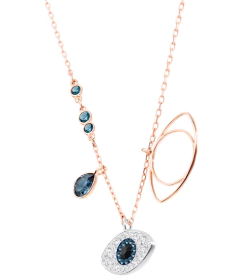 [X001-2] Collar Swarovski Symbolica Ojo Protector Oro Rosa