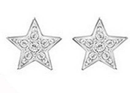 Aretes Swarovski Estrella Filigrana Rodio