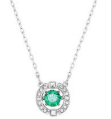Collar Swarovski Sparkling Dance Redondo Cristal Verde