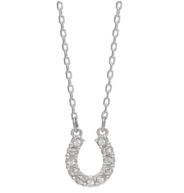 Collar Swarovski Herradura Pavé Plateada