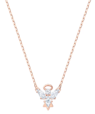 Collar Colgante Alas Marquise y Estrella Oro Rosa