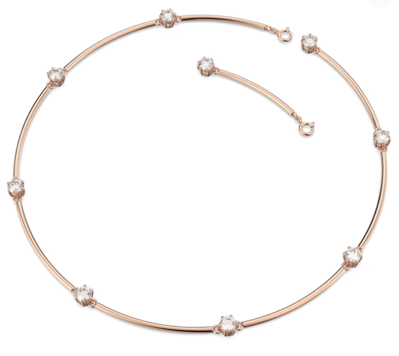 Collar Swarovski Constella Rígido Estaciones Oro Rosa