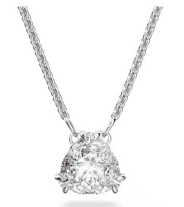 Collar Swarovski Solitario Trillón Rodio