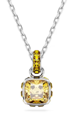 Collar Piedra de Nacimiento Noviembre Cristal Amarillo