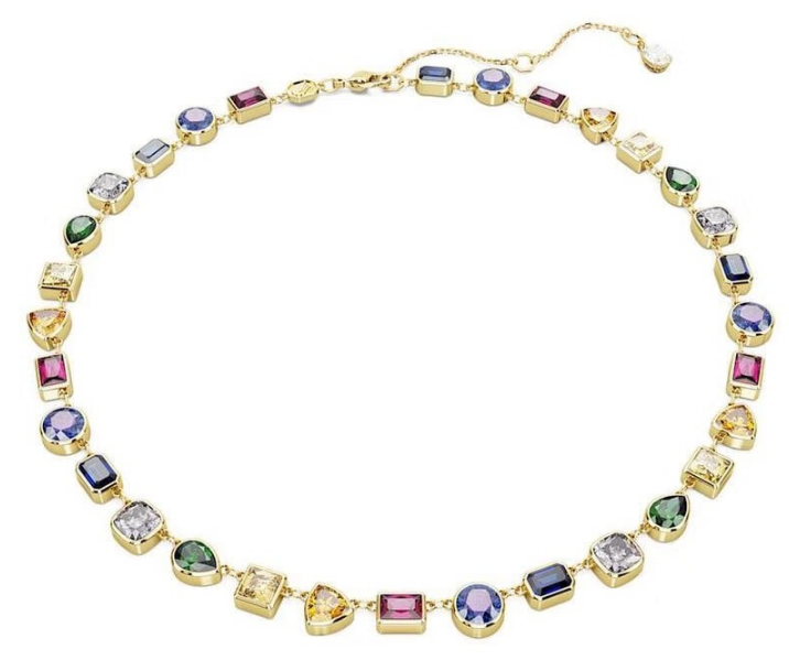 Collar Swarovski Gema Riviera Multicolor Cristales Mixtos