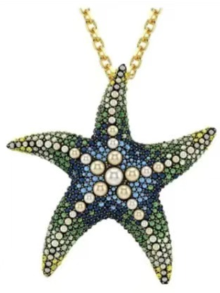 Collar Estrella de Mar Pavé y Perlas